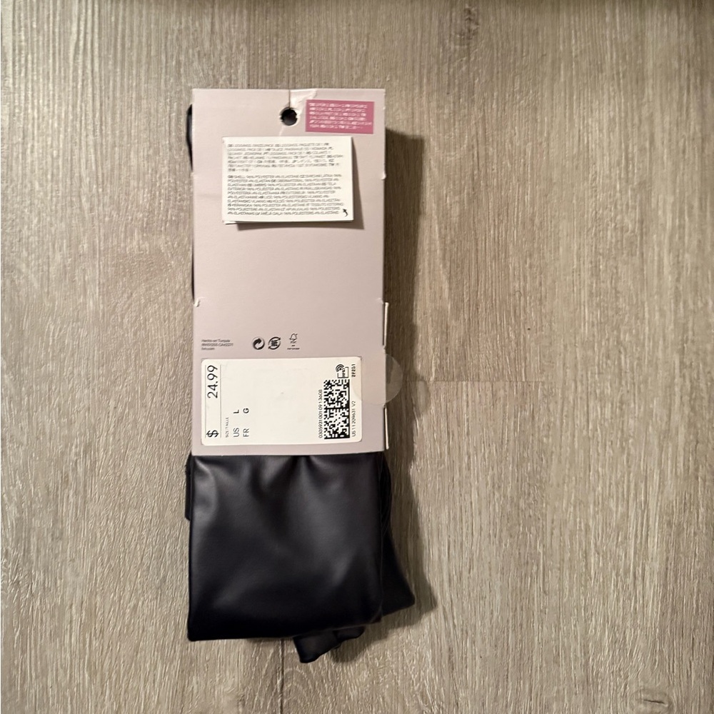 Black Faux Leather Leggings
